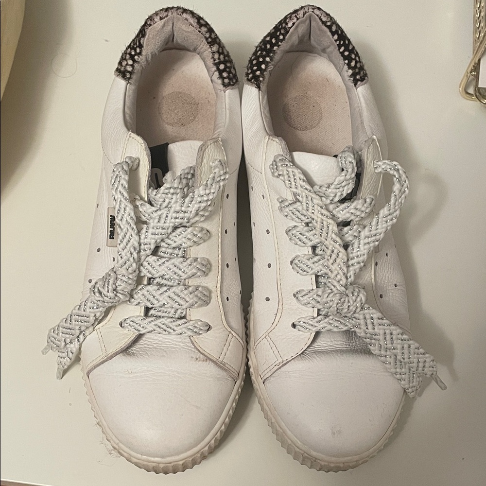 Marutl White and Black Women's Sneakers